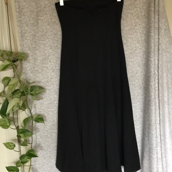 Express wool/poly classic strapless black dress - Picture 4 of 5